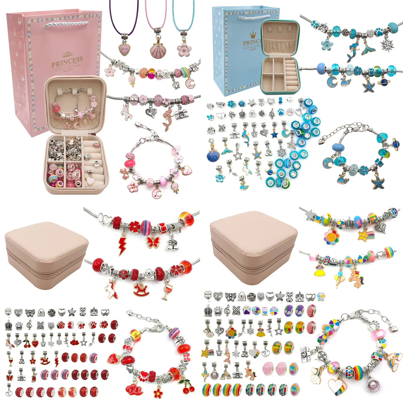 Детский комплект для девочек,  – обзор и цена Jewelry Making Kits For Kids