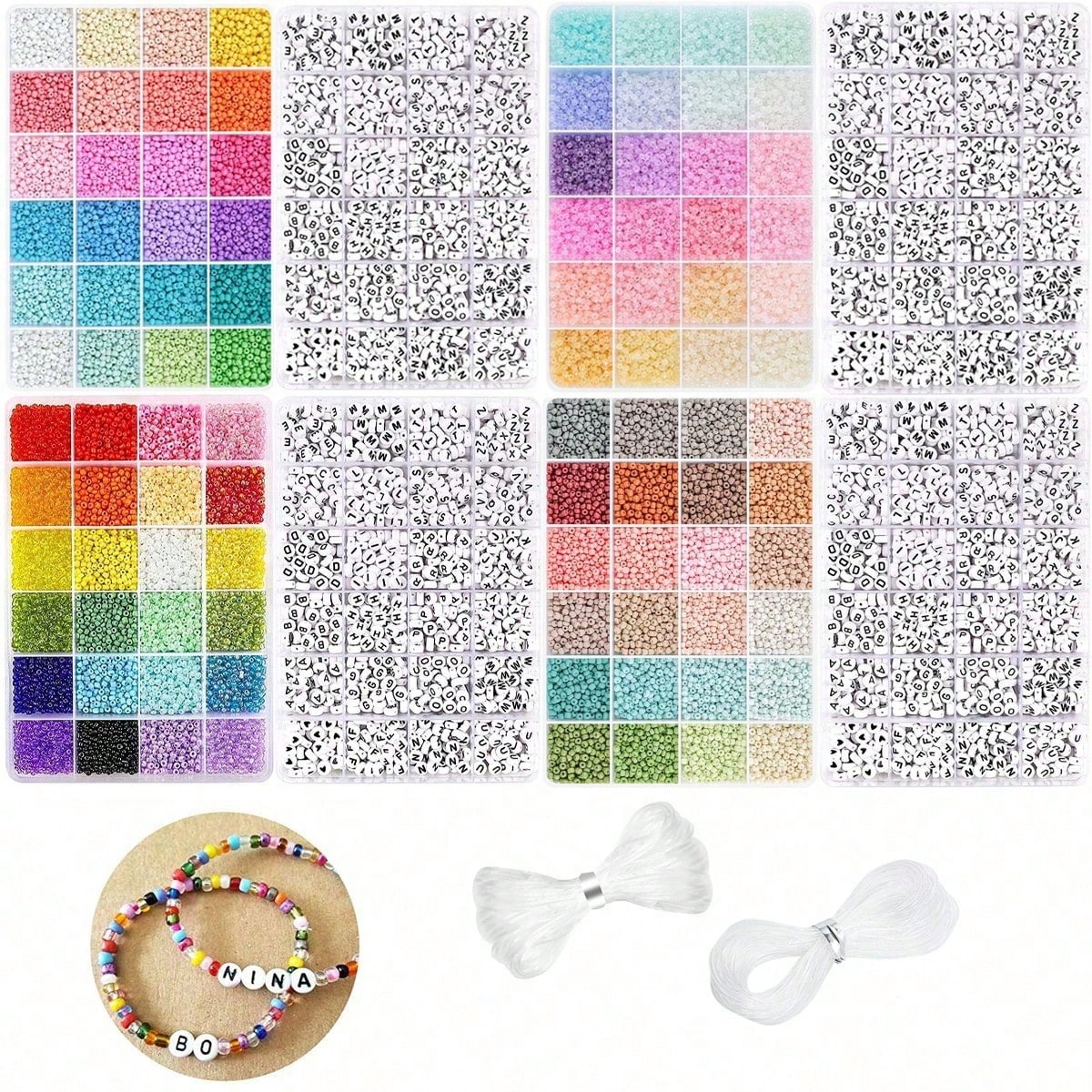 5760 шт. бисера 3 мм в коробке – обзор и цена Jewelry Making Kits For Kids