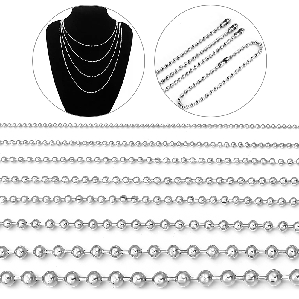 Chain Roll Cable - 5 ярдов/рулон, шариковая цепочка из нержавеющей