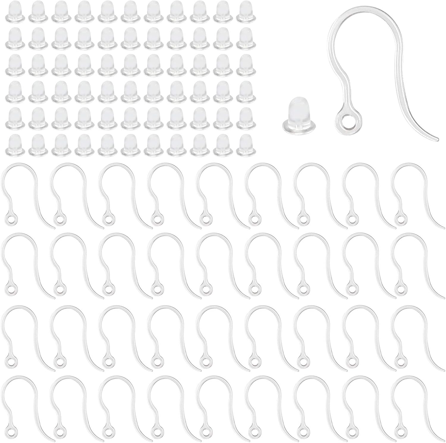 40 шт. прозрачные пластиковые  – обзор и цена Jewelry Making Pins