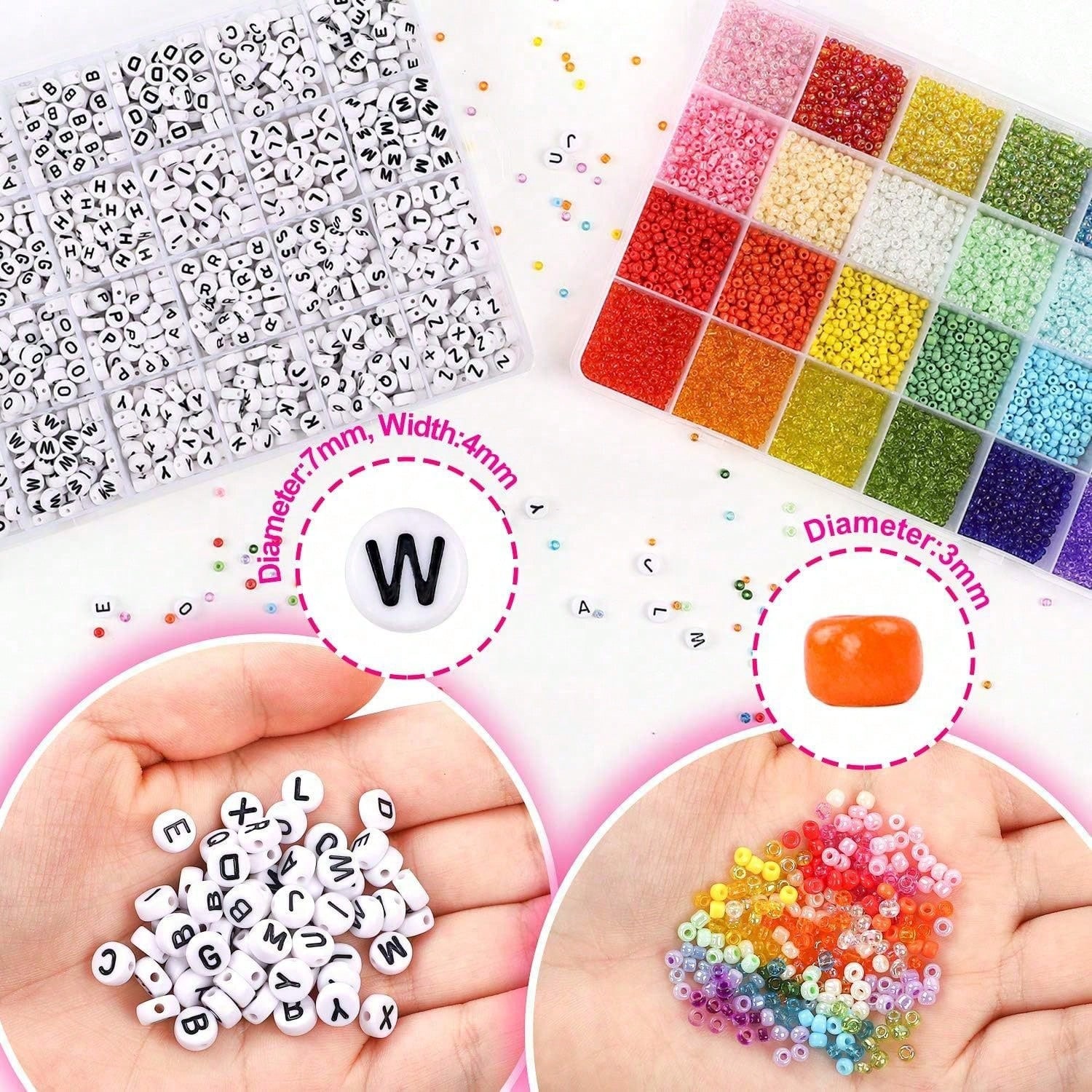 5760 шт. бисера 3 мм в коробке – обзор и цена Jewelry Making Kits For Kids
