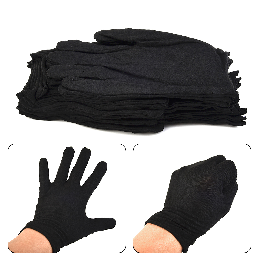 12 пар черных хлопковых перчат – обзор и цена Jewelry Making Gloves
