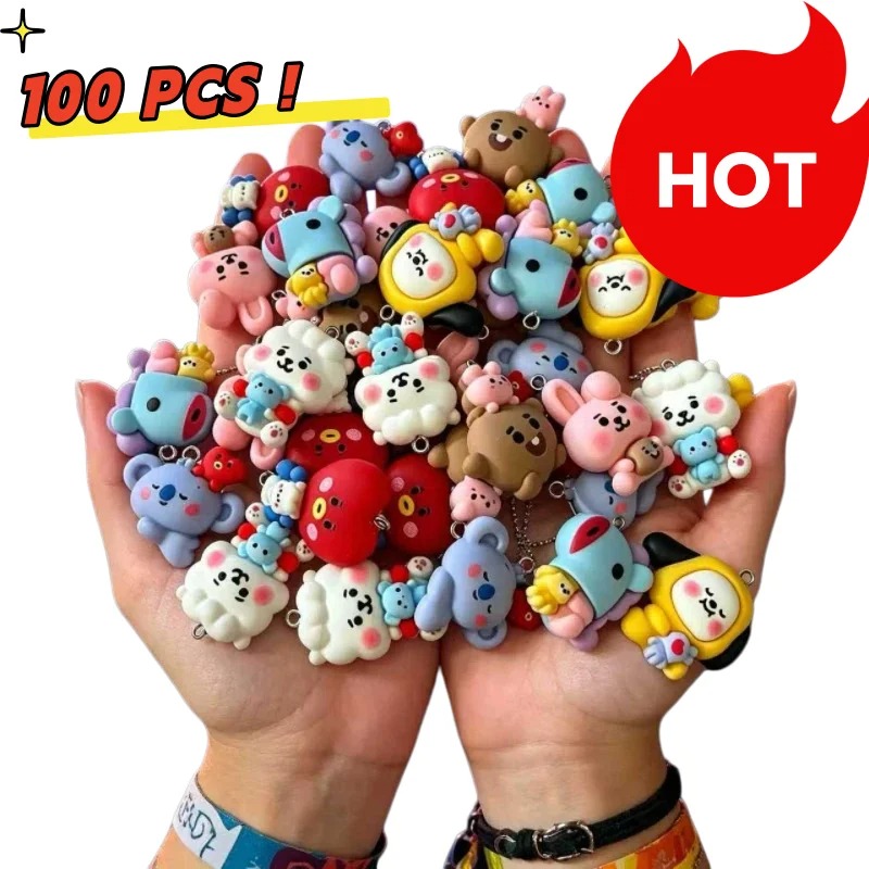 7 шт. смоляных мультяшных шарм – обзор и цена Jewelry Making Supplies