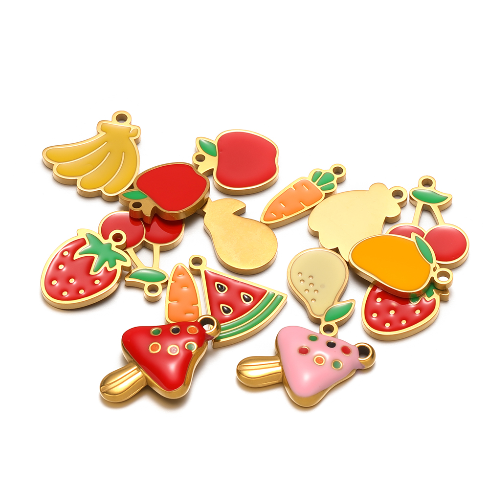 5 шт., милые грибы, эмаль, фру – обзор и цена Jewelry Making 4 Year Old