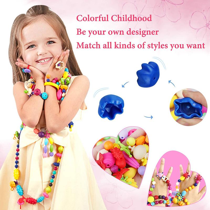 100 шт., поп-бусины для девоче – обзор и цена Jewelry Making 4 Year Old