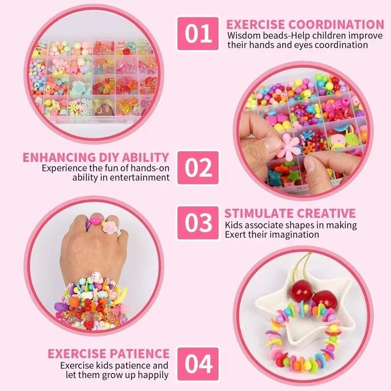 Набор бусин для девочек «сдела – обзор и цена Jewelry Making Kits For Kids